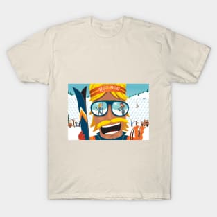 Hot Dogger - The Skiing Cowboy T-Shirt